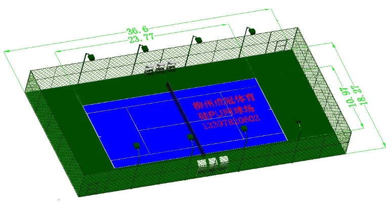 网球场围网标准尺寸平面图及选购指南-第2张图片-www.211178.com_果博福布斯