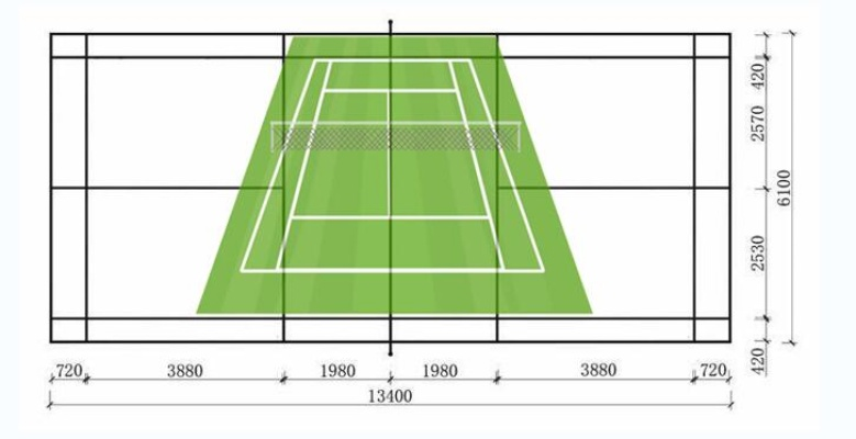网球场围网标准尺寸平面图及选购指南-第3张图片-www.211178.com_果博福布斯
