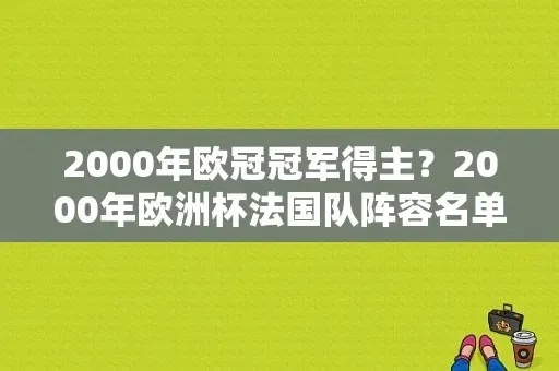 2000年欧洲杯名单 回顾2000年欧洲杯参赛国家队名单-第2张图片-www.211178.com_果博福布斯