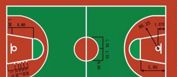 篮球场三分线标准尺寸图及规范介绍-第3张图片-www.211178.com_果博福布斯